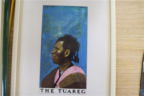 After Peter Blake, set of five colour prints, Red Power, Ebony Tarzan, Pretty Boy, Penny Black and The 35 x 25cm